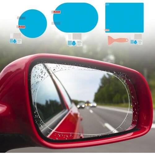 2 Pack Clear Car Anti Fog Rainproof Film Universal Rain Shield Side Window Glass Film Car Side Window Protecitve Film