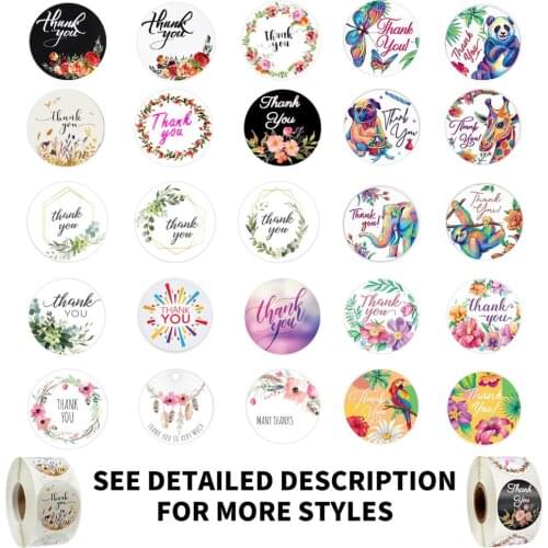 20 Kinds Colored Thank You Stickers Seal Labels Cute Stickers 500 Pcs Per Roll Scrapbook Stationery Sticker Little Stickers