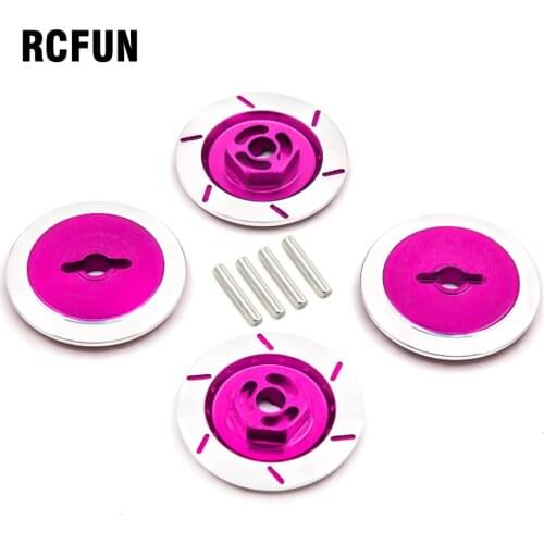 4pcsAluminum Alloy Brake Disc Wheel Rim Box Metal Hex Adapter 12MM For 1/10 HSP Fly Fish Buggy Truck 94123 94122 RC Car