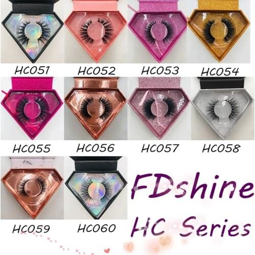 6 Pairs/Lot Mink 3D Eyelashes Cruelty Free Popular Lashes Custom Diamond Shape Eye Lashes