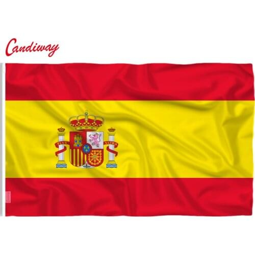 90 x 60cm Spanish international national flag the Spanish flag polyester polyester printed big flag NN017