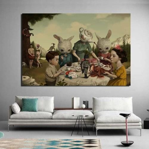 Abstract Dinner Nordic Poster Canvas Painting Posters Prints Marble Wall Art Painting Decorative Picture Modern Home Decoration