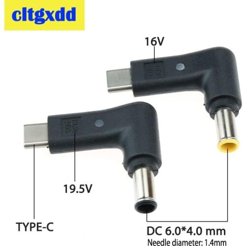 Cltgxdd DC Power Adapter Plug USB Type C Male to DC 6.0*4.0mm PD Charging Converter with LED For Sony laptop notebook