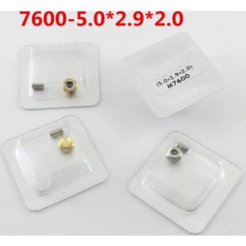 Watch movement accessories womens watch 7600 gold silver head crown watch