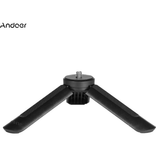 Andoer MT-05 Mini Desk Tripod Stand with 1/4 Inch Screw for Camera Smartphone Action Camera Stabilizer Selfie Video Recording