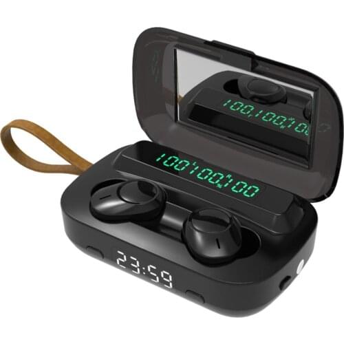 M13 TWS Wireless Waterproof Bluetooth 5.1 Headset with Microphone LED Display