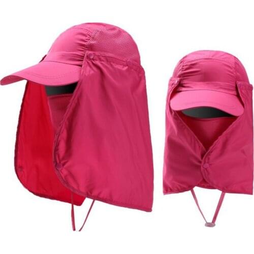 Unisex Baseball Hat Waterproof UV Protection Breathable Baseball Hat Cap with Face Neck Flap Sunshade Fishing Cap