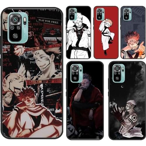 Sukuna Jujutsu Kaisen For Xiaomi Redmi Note 9 Pro Note 10 Pro 7 8 9S 8T Back Cover For Redmi 9T 9C 9A K40 Case