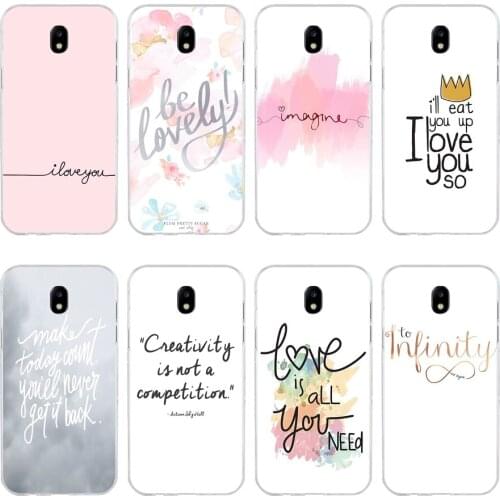 58H Proverb Phrase Motto Soft Silicone Tpu Cover phone Case for Samsung j3 j5 j7 2016 2017 a3 2016 a5 2017 a6 2018