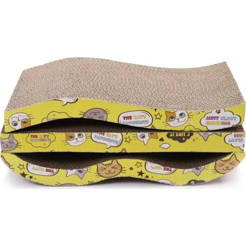 Cat Scratch Bed Corrugated Durable Pet Scratching Board Double-sided Mat Animals Cat Scratching Cat Toys Kitten Paper Cardboard