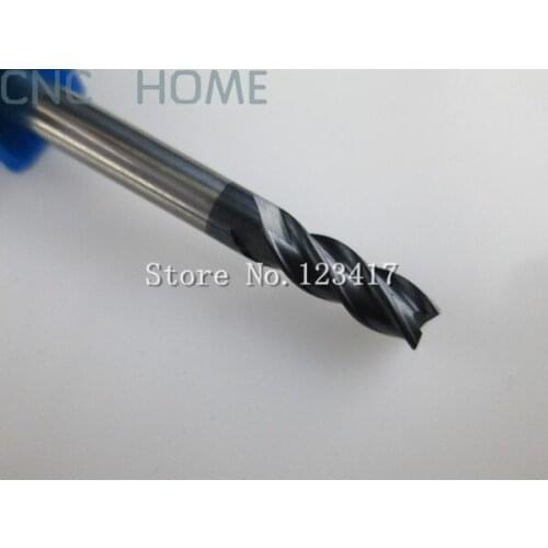 5pcs hrc45 CED 5mm SHANK 6mm 4 flutes tungsten carbide end mills flat bottom milling cutters cnc router bits 4F*5MM*6D*50L