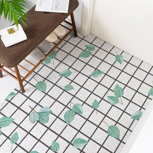 Entrance Doormat Home Carpet Door Mat PVC Silk Loop Mat Nordic Minimalist Anti-Slip Indoor Kitchen Mats Custom Size Entrance mat