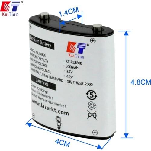 Kaitian Lithium Battery for Nivel Laser 5 Lines 8 Lines 12 Lines Lasers Level Rechargeable 3.7V 800mAh with Power Supply Wiring