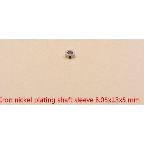 Metal shaft sleeve screens sleeve 8.05mm axle sleeve outer diameter 13mm thickness 5mm for 8mm axis diy model assembly 1pcs