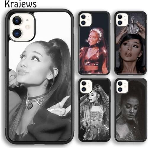 Krajews Ariana Grande Singer soft Phone Case Cover For iPhone 5s SE 2020 6s 7 8 plus X XS XR 11 12 mini pro max coque Shell