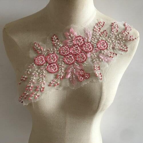 Fashion chest lace collar embroidery colorful DIY supplies sewing exquisite applique clothing accessories lace dress fabric