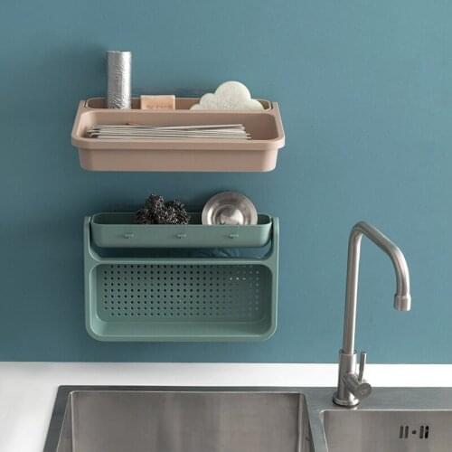 New Kitchen Washing Basket Strainer Collapsible Foldable Colander Set Sink Plastic Water Vegetable Fruit Dish Drainer Rack