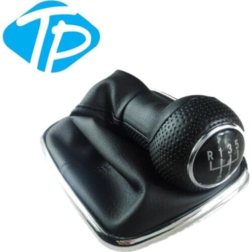 New 5 Speed Speeds Shifter Gear Shift Knob GaitorBoot For For Mk4 1999-2004 red and black