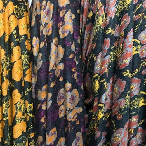 Thick Australian Fleece Garment Fabric New Autumn and Winter Wool Jacquard Dress China Cloth for Sewing Material Per Meter