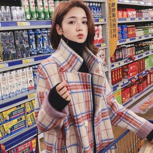 Winter Coat Women Coat Coat Women Woolen Coat Women Mink Velvet Coat Women Loose
