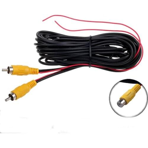 1pcs Reversing male and female video extension cable car camera car universal one machine screen lotus headband trigger