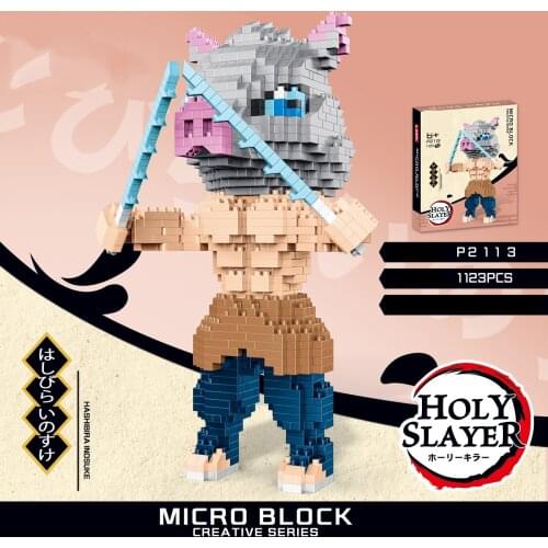 1000+pcs Japan Anime Block Demon Slayer Kamado Tanjirou Nezuko Tomioka Giyuu Agatsuma Zenitsu Hashibira Inosuke Figure Toy