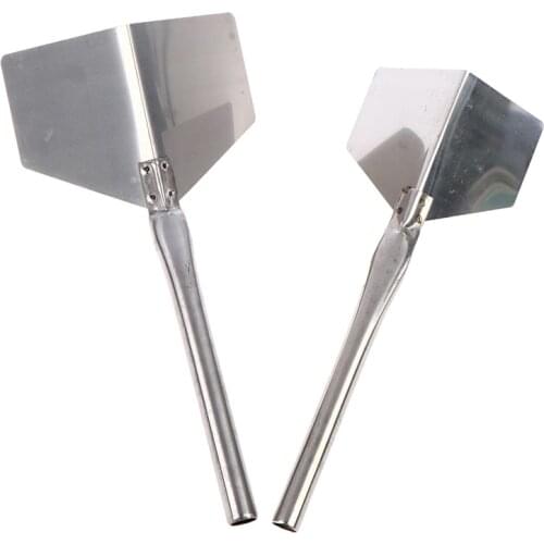 2Pc Stainless Steel Garden Metal Handle 90 Degree Drywall Outdoor Corner Trowel