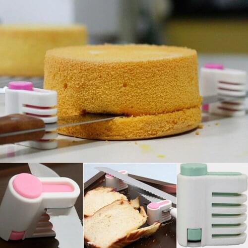 2pcs DIY Cake Slicers 5 Layers Cake Pie Slicer Sheet Guide Cutter Server Bread Cutting Fixator Tool Kitchen Bakeware Tool