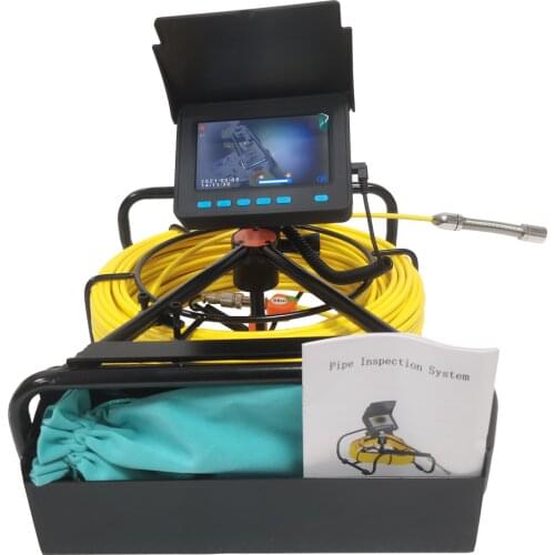 4.3inch HD 1000TVL 17MM Lens10-50M Drain Inspection Video Camera,Sewer Pipeline&Pipe Endoscope Support DVR (16GB Card)