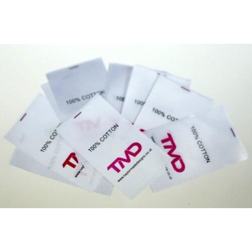 Free Shipping 500pcs/lot cotton labels for clothes/hats decoration Printed Korea Fashion Labels garment accessories