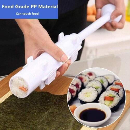 Quick Diy Sushi Maker Set Machine Rice Mold Bazooka Roller Kit Vegetable Meat Rolling Tool DIY Kitchen Tools Gadgets Accessories
