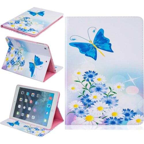 Tablet Case for coque apple ipad Air 1 ipad 5 A1475 A1476 painted pu Leather flip Stand Silicone Cover Protector shell Case/Card