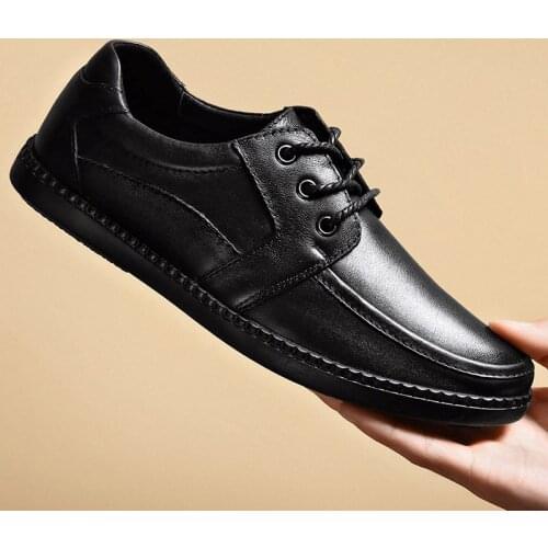 Black Men Leather Shoes Business Formal Shoes Men Loafers