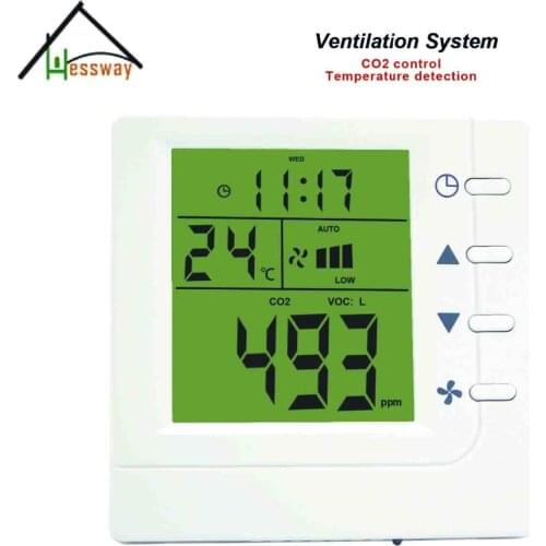 Temperature detection House pet, office, conference room air quality monitor co2 smrat controller for Ventilation System