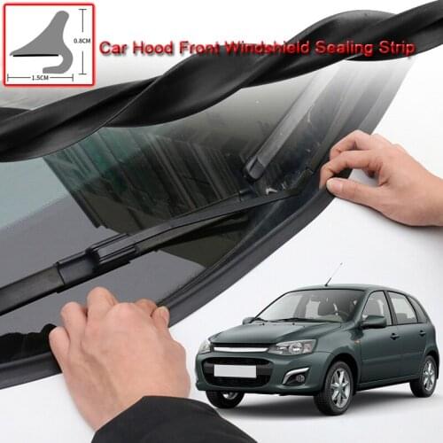 For LADA Kalina 2010-2020 DIY Car Seal Strip Windshied Spoiler Filler Protect Edge Weatherstrip Strips Sticker Auto Accessories