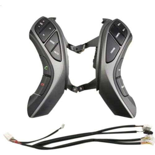 Cruise Control Music Steering Wheel Buttons for Hyundai Elantra 2012-2015 AT 2012-2014 MT I30 MT Switch-12 Pins-Low