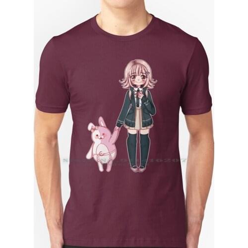 Danganronpa 2 Chiaki Nanami And Usami T Shirt 100% Pure Cotton Chiaki Nanami Usami Monomi Danganronpa Danganronpa 2 Anime Game