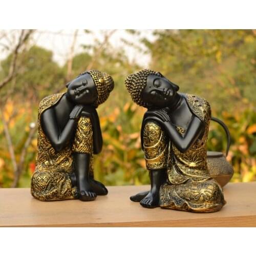 TOP GOOD BUDDHIST SUPPLIES #24CM LARGE -HOME FAMILY ROOM BLESS SAFE GOOD LUCK BUDDHA -SOUTHEAST ASIA SLEEPING BUDDHA ART STATUE
