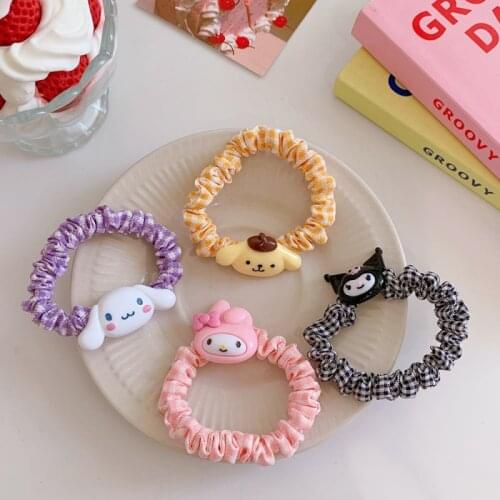 NewLolita Sanrioed HelloKt Mymelody Kuromi Cinnamoroll Pompom Purin Japanese Anime Character Girl Cute Hair Band