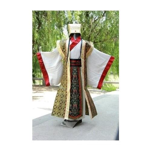 New black traditional national tang suit ancient chinese hanfu clothing mens costume hanfu men male hat