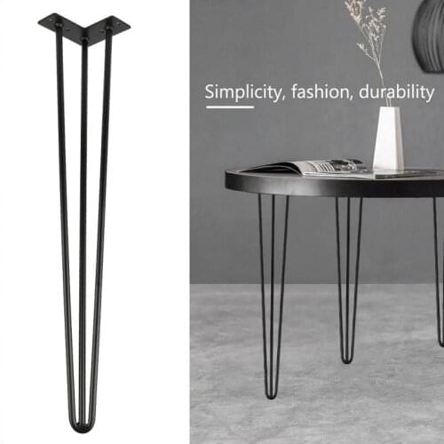 Furniture Table Legs 4 Pcs Home Black Iron Table Leg Bracket Coffee Table Desk Furniture Legs European And American Style HWC