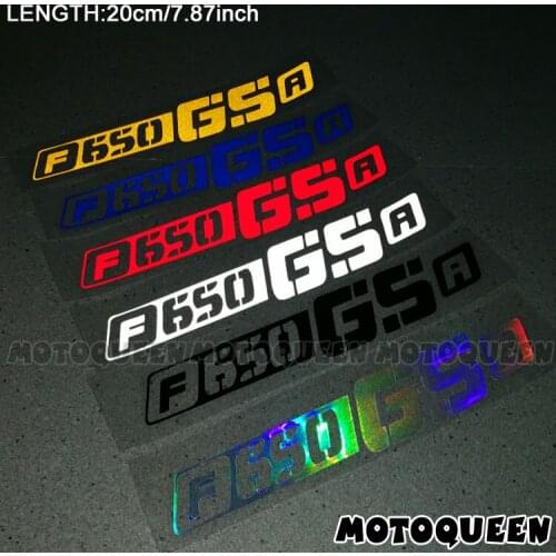 Motorcycle body Wheels Fairing Helmet Tank Pad decoration logo Label reflective Accessories Stickers Decals For F650GSA F650GS A