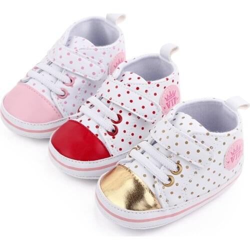 Toddler Soft Soled Anti-slip Baby Canvas Shoes Baby Canvas Shoes Girls Printed Baby Casual Comfortable Shoes