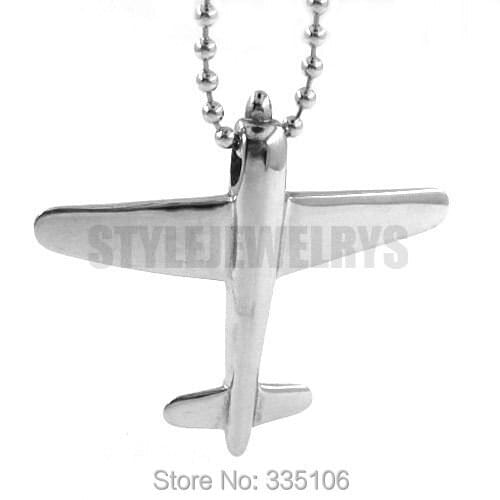 Free shipping! Plane Model Pendant Stainless Steel Jewelry Fashion Motor Biker Pendant SWP0202