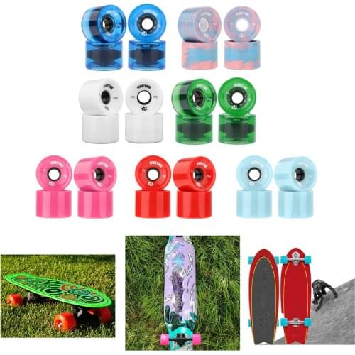 Ronyme Durable Skateboard PU Wheels Roller Soft Longboard Mini Cruiser Wheels 78A Wheels 70x51mm Skateboard ABEC-9 Bearing Wrap