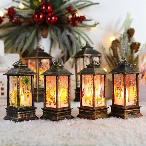 Christmas Day Light Decora Table Standing Decora Natal Ornaments Party Home Indoor Outdoor Snowman Xmax Santa Claus Figurines