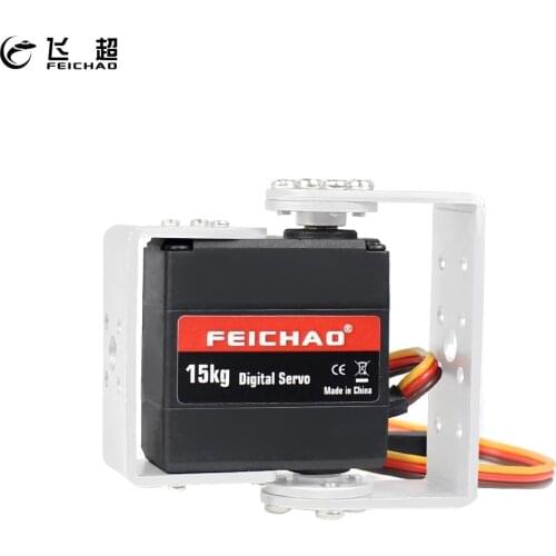 FEICHAO 15KG 180/270/360 Degree Robot Servo Dual-axle Metal Gear 6.0-7.4V Digital Servo Motor for Robot DIY Excellent Servo