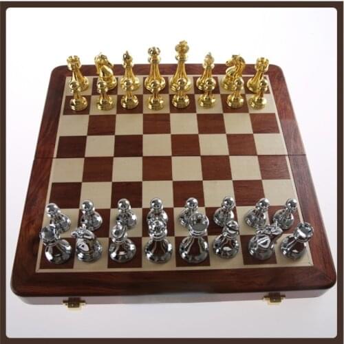 King And Queen Chess Professional Pieces Wood Metal Large Art Chess Educational Toys Set Luxury Big Gry Planszowe Entertainment