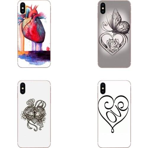 Love Heart Tattoo Art Phone Case Silicone For Huawei NOVA 6 SE 5 P40 p30 lite Pro Honor V30 20 Pro Mate 30 Pro Lite 20s