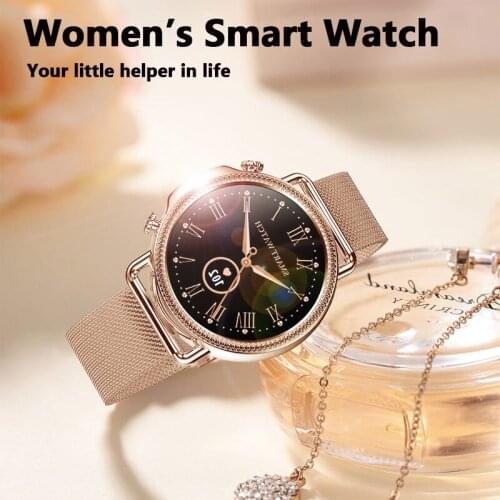 New Luxury Womens Smart Watch Heart Rate Blood Oxyegen Sleep Monitoring Bracelet Clock Information Reminder Sport Smartwatch